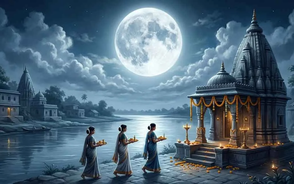Pournami Vrat Katha: The Sacred Story of Full Moon Fasting — Complete Guide — Spirituality