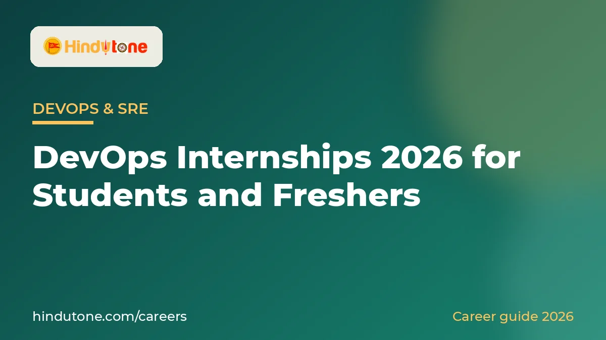 DevOps Internships 2026 for Students and Freshers — Careers