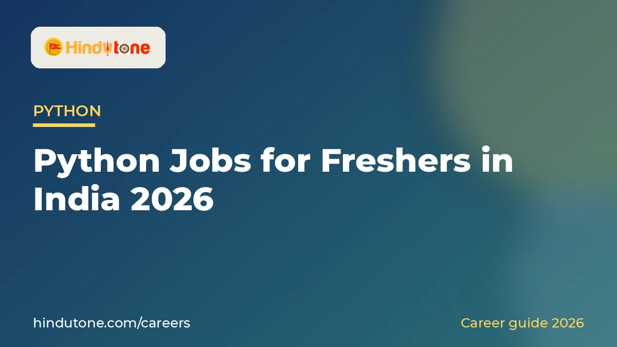 Python Jobs for Freshers in India 2026 — Careers