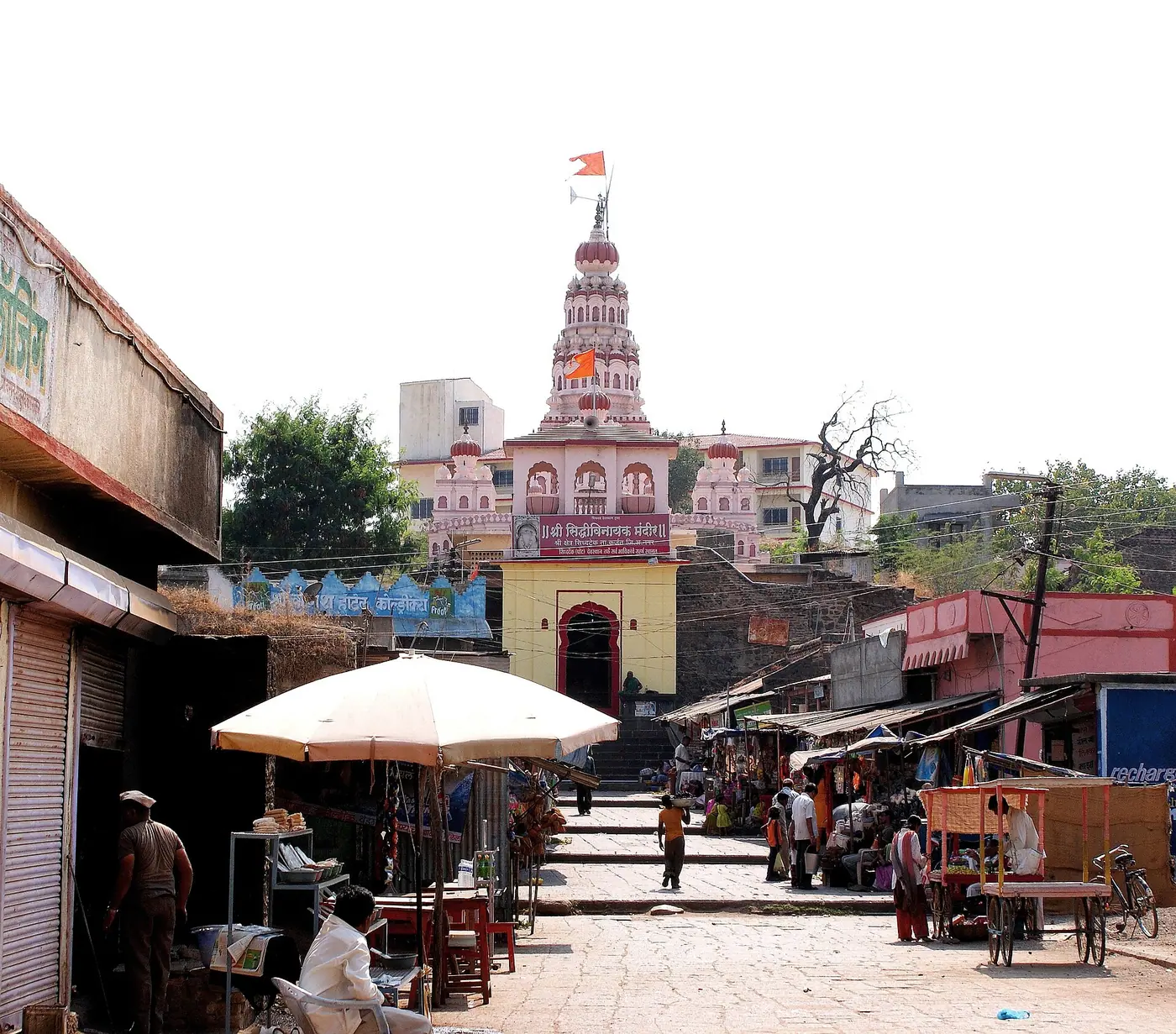 Hindu Devotion Temple at Siddhatek, Maharashtra