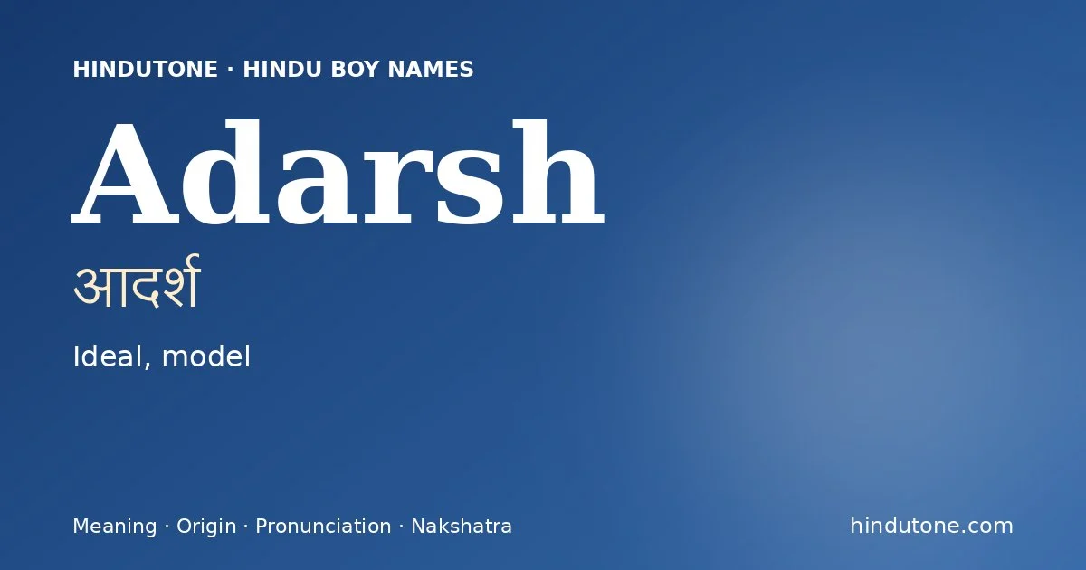Adarsh