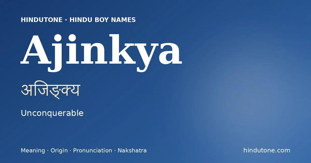 Ajinkya