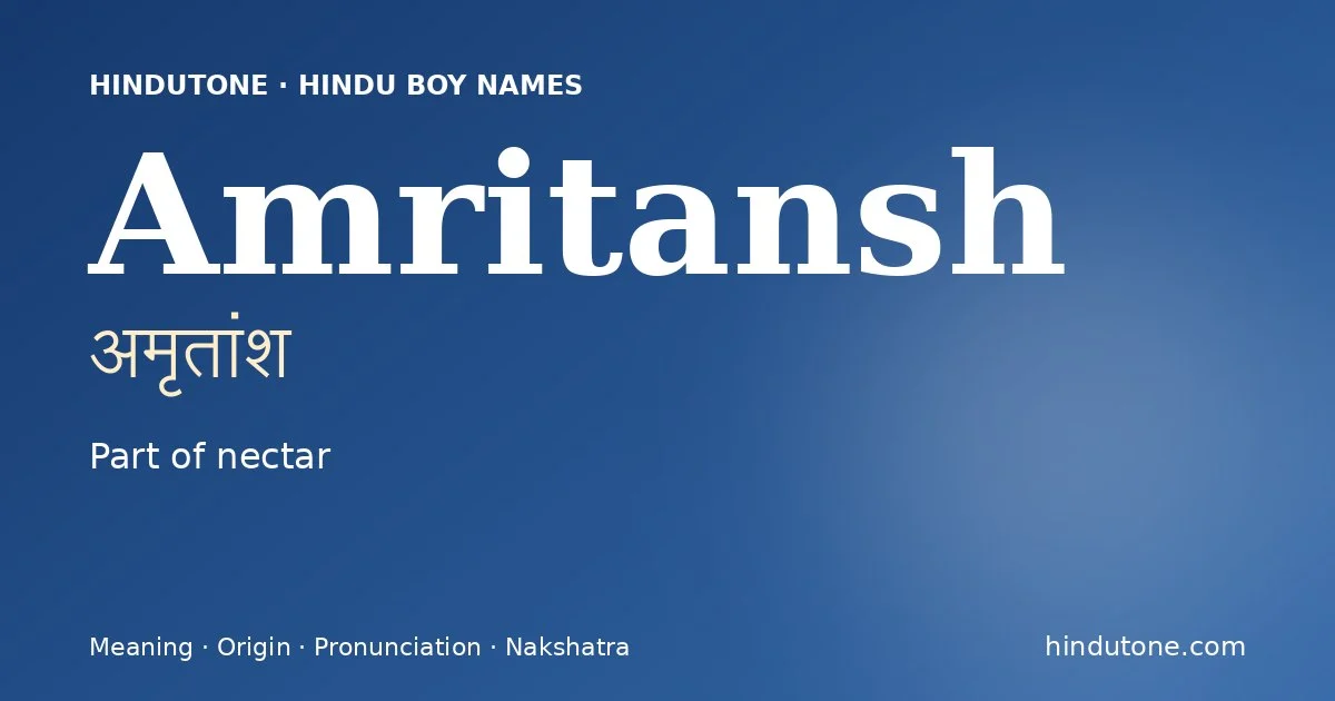 Amritansh