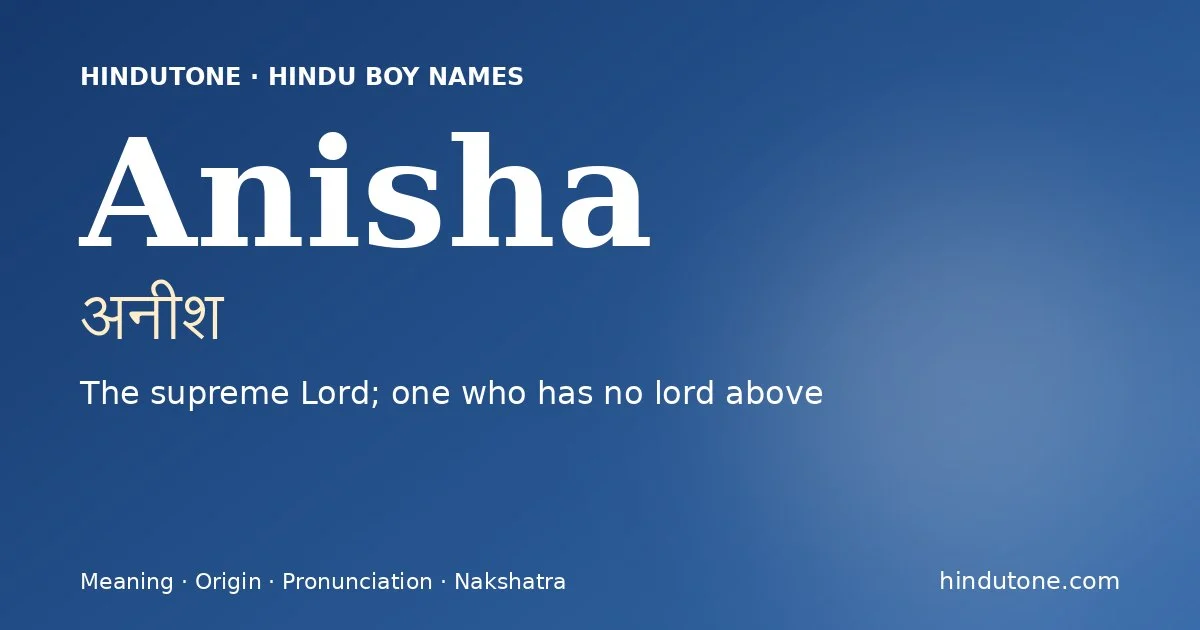 Anisha