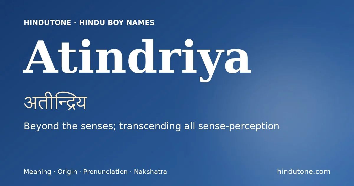 Atindriya
