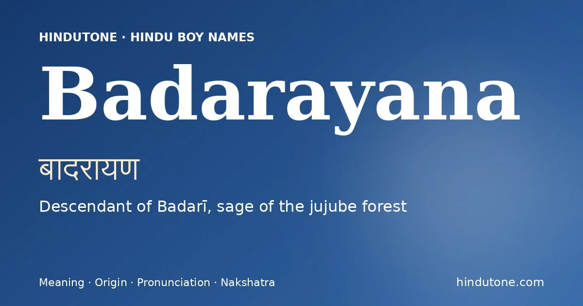 Badarayana