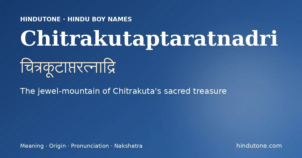 Chitrakutaptaratnadri
