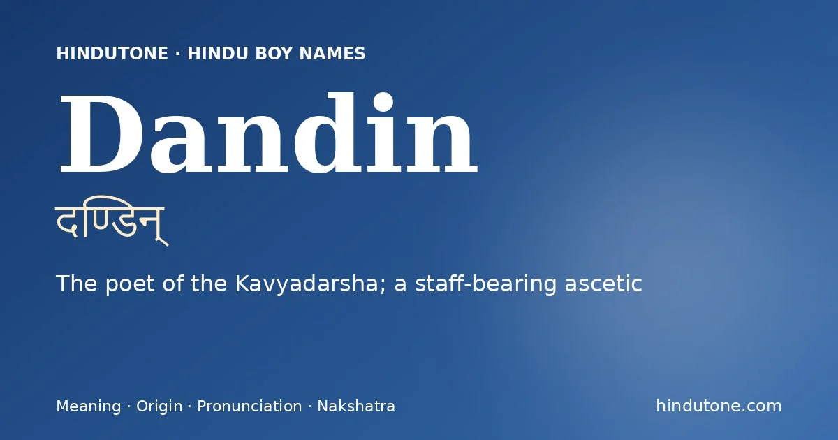 Dandin — Hindu Boy Names with D