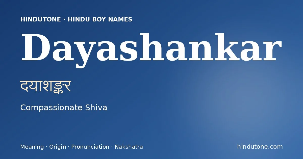 Dayashankar
