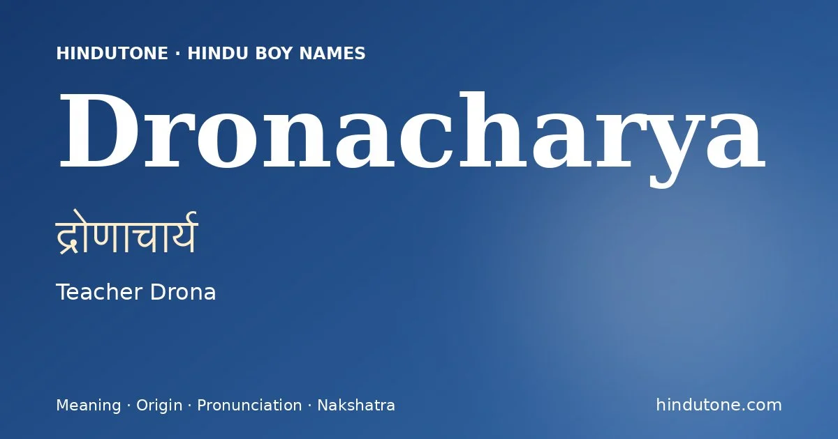 Dronacharya