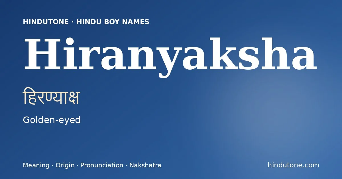 Hiranyaksha