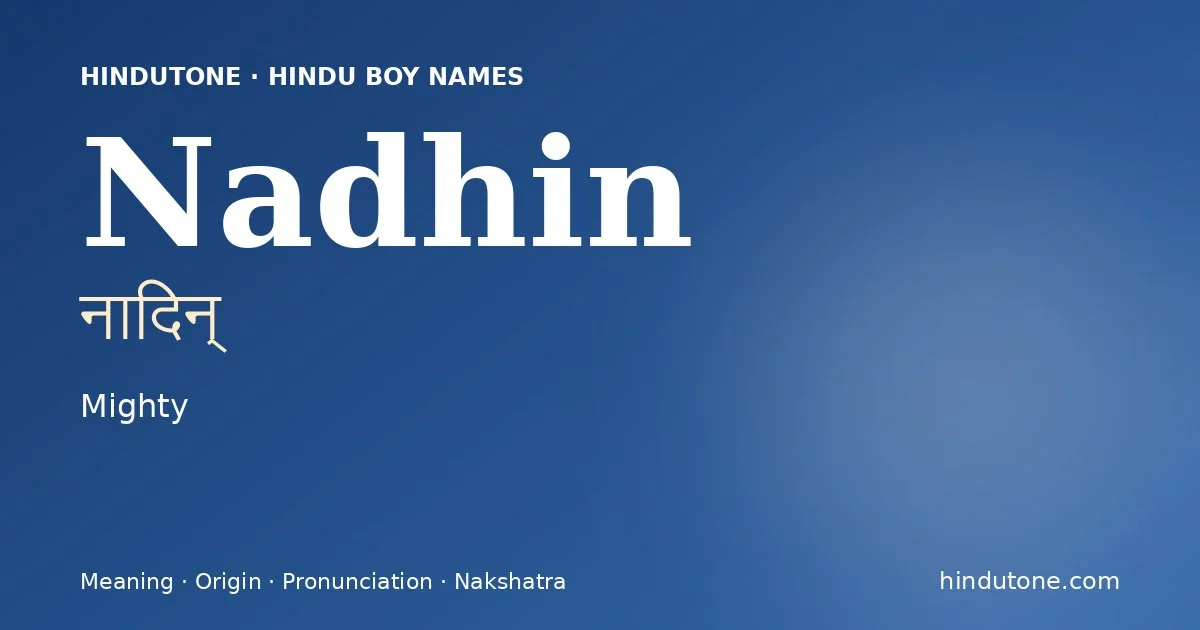 Nadhin