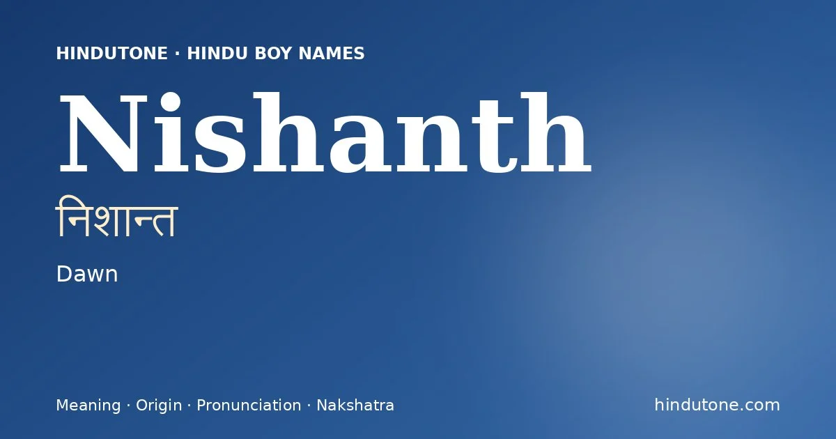 Nishanth