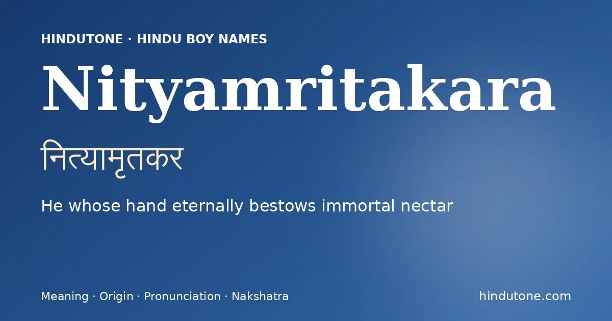 Nityamritakara