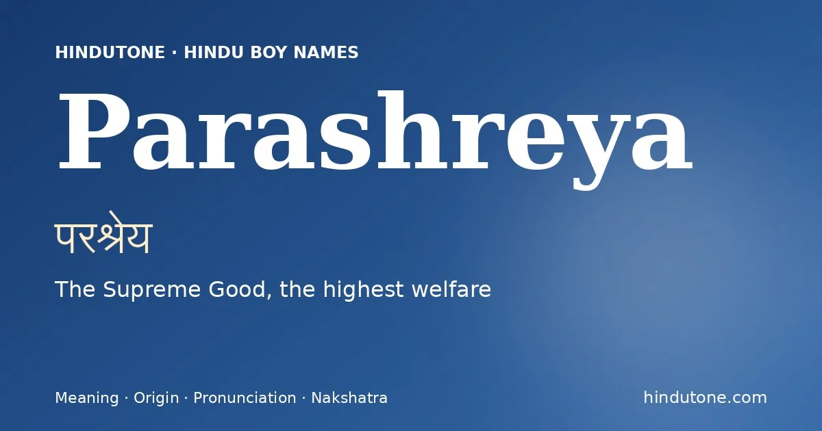 Parashreya