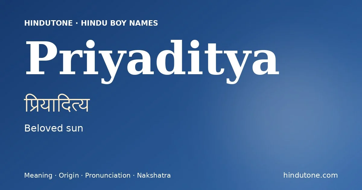 Priyaditya