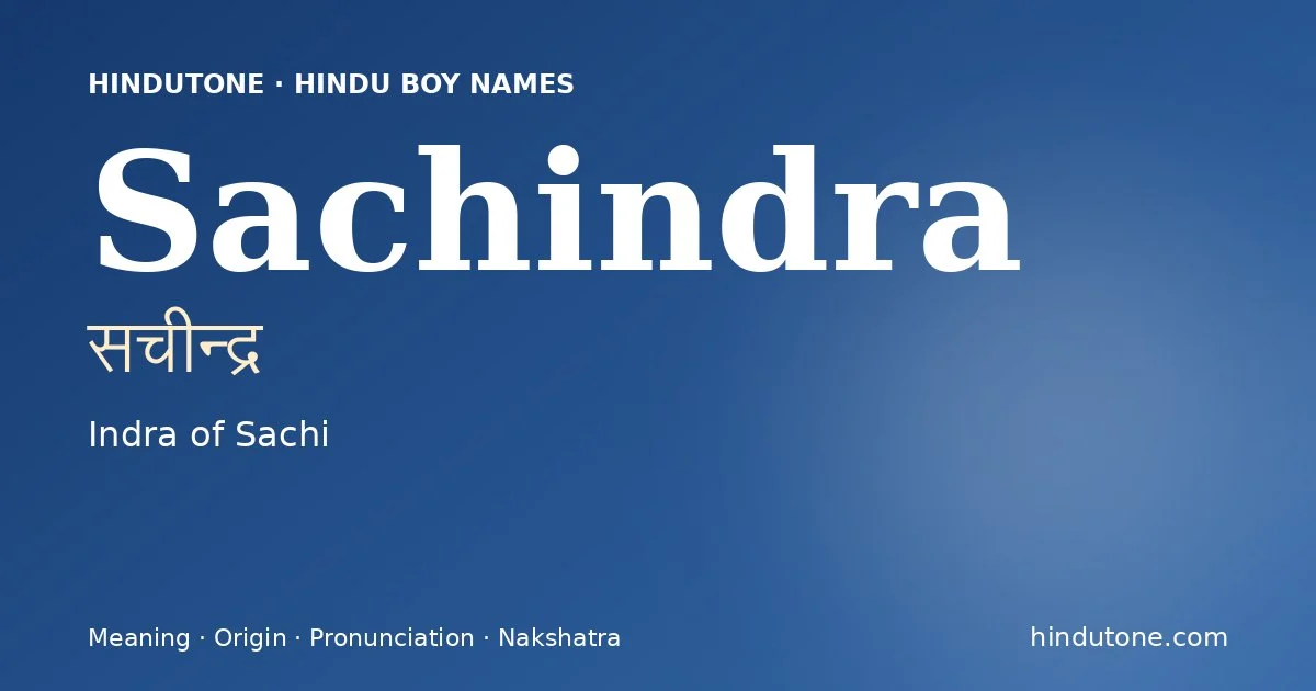Sachindra