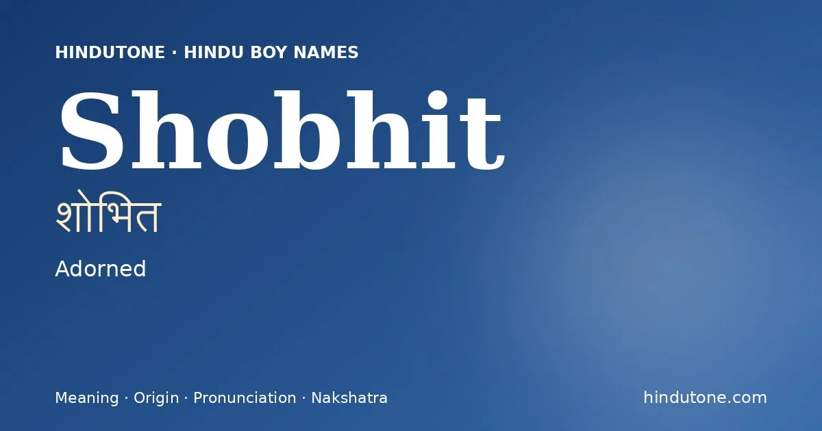 Shobhit