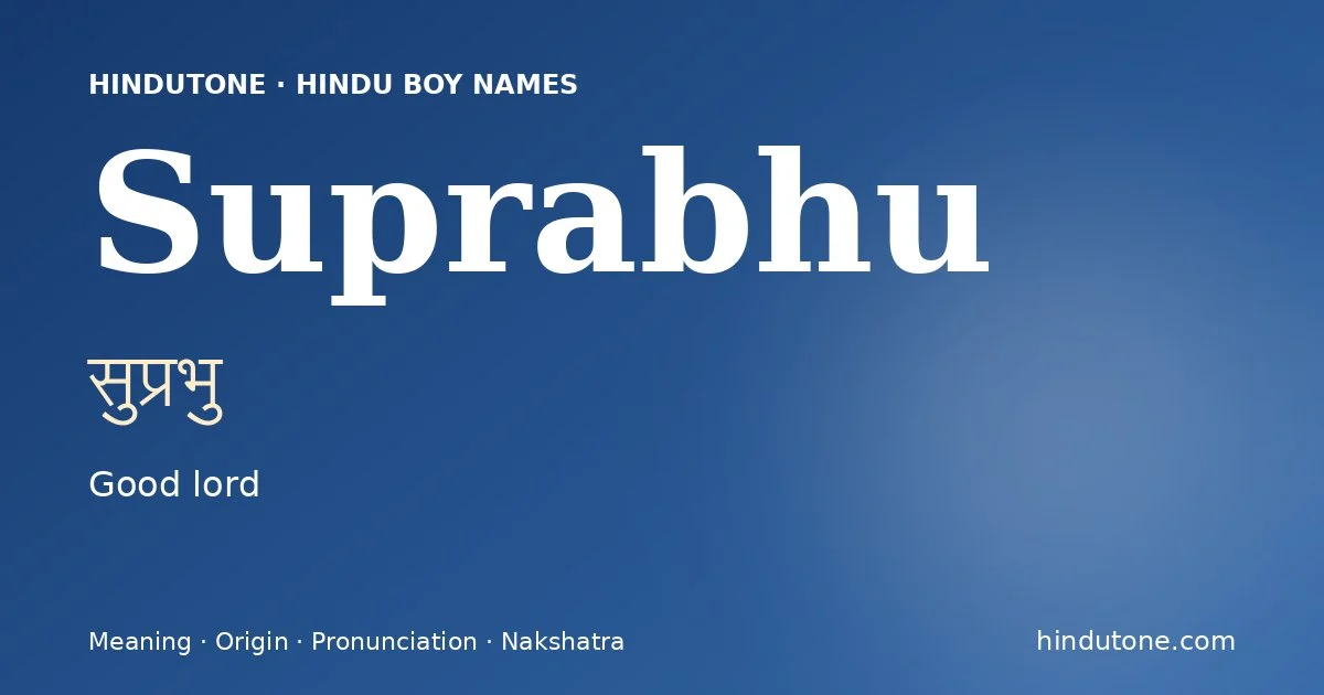 Suprabhu
