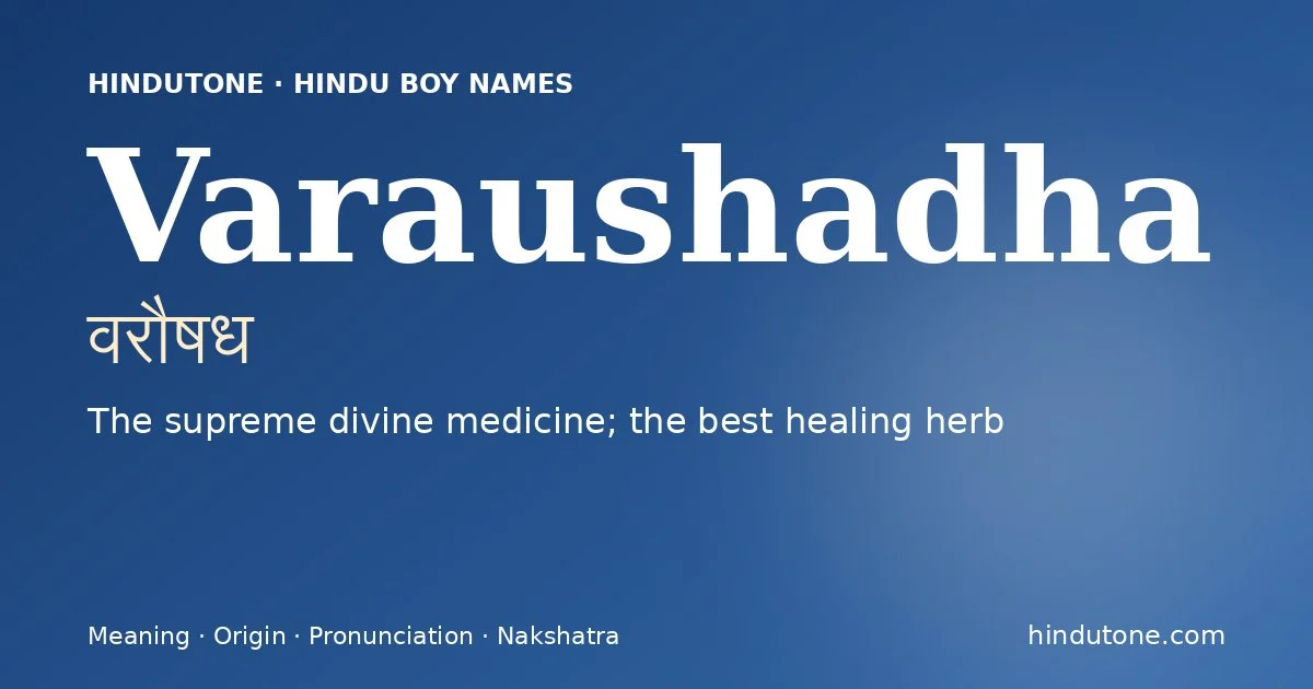 Varaushadha