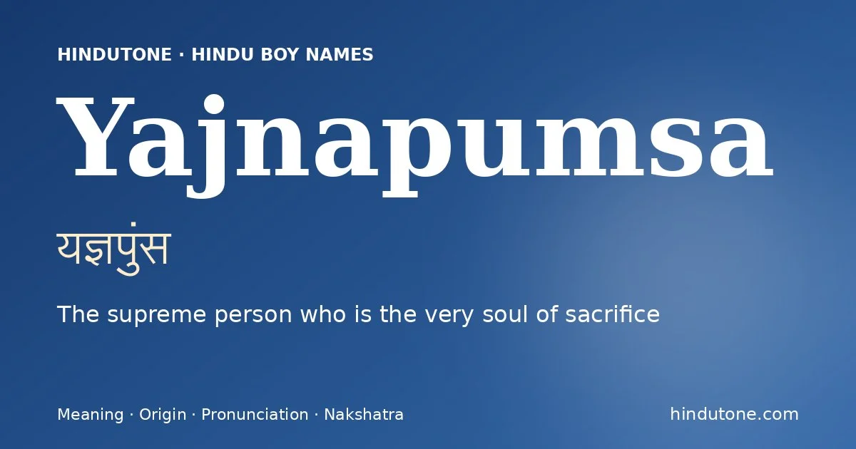 Yajnapumsa