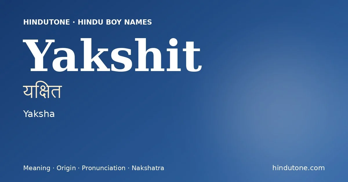 Yakshit