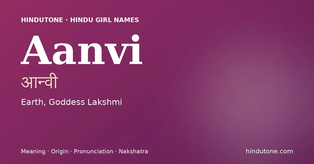 Aanvi