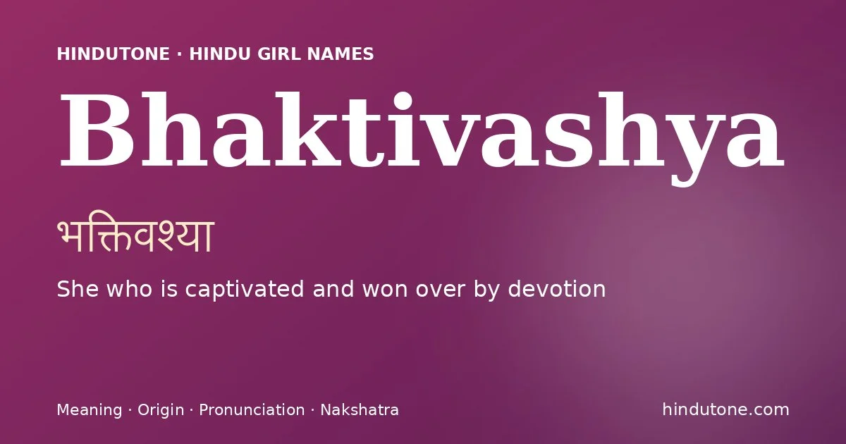 Bhaktivashya