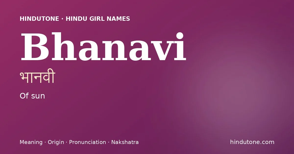 Bhanavi