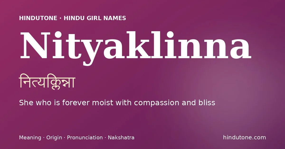 Nityaklinna