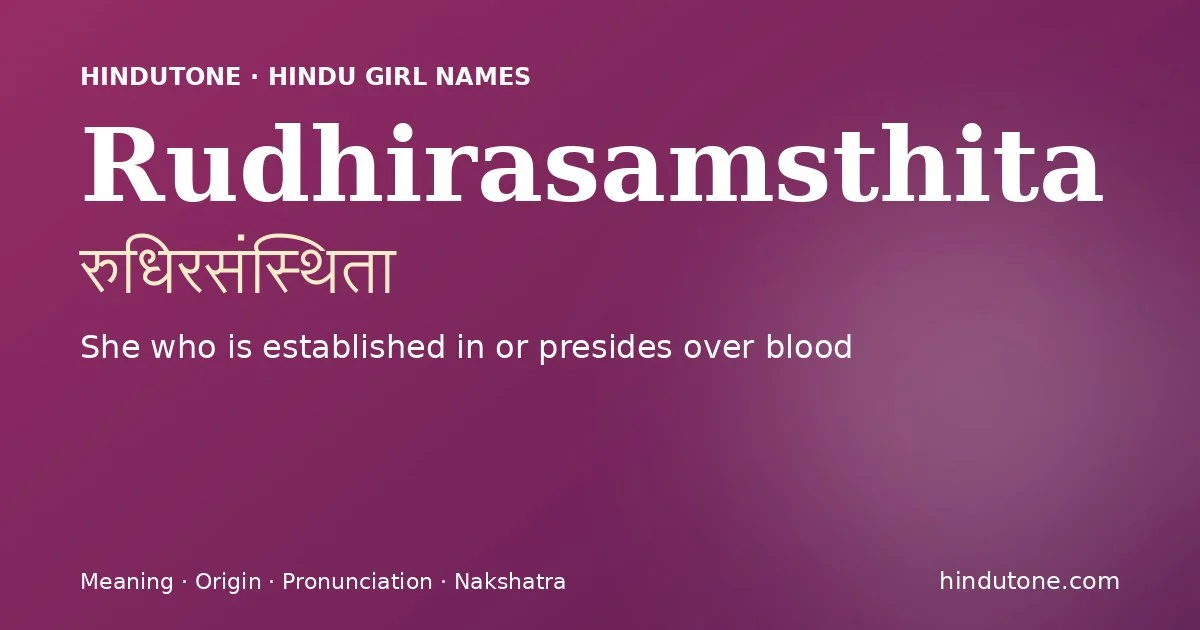 Rudhirasamsthita