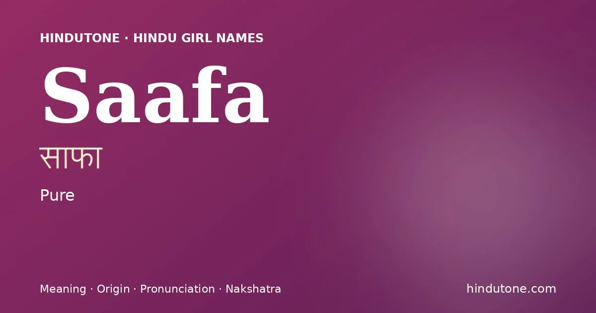Saafa