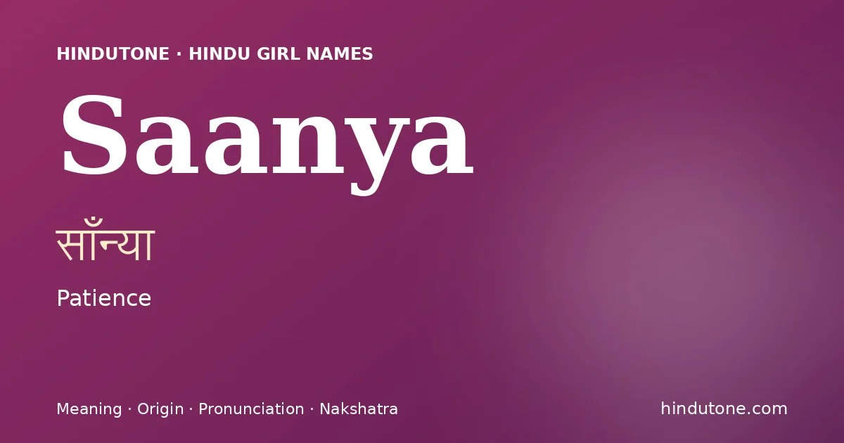 Saanya