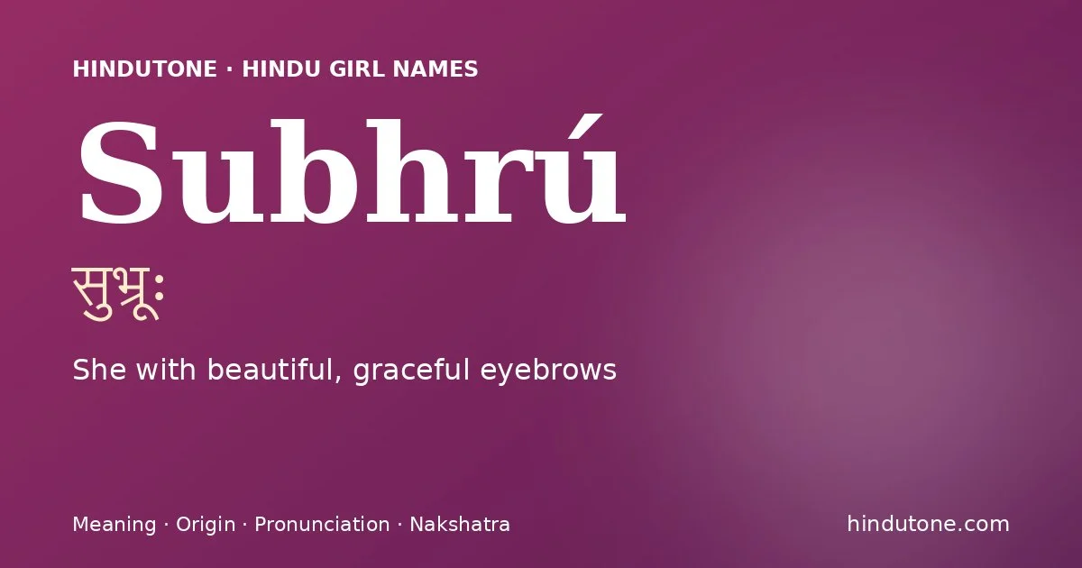 Subhrú