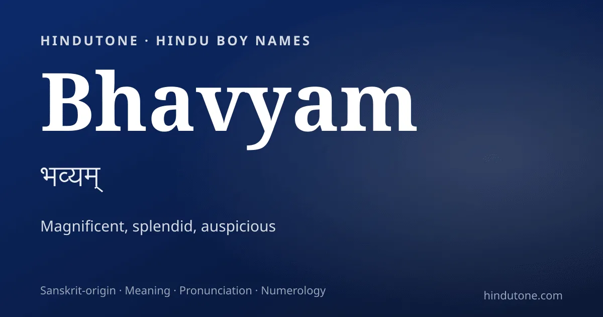 Bhavyam