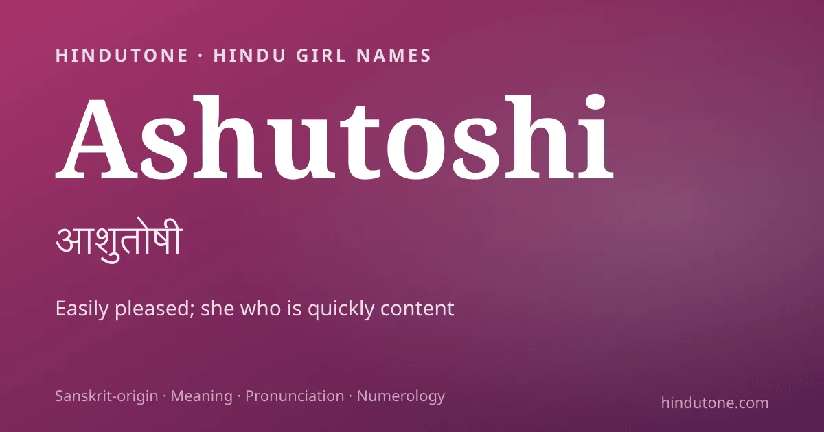 Ashutoshi