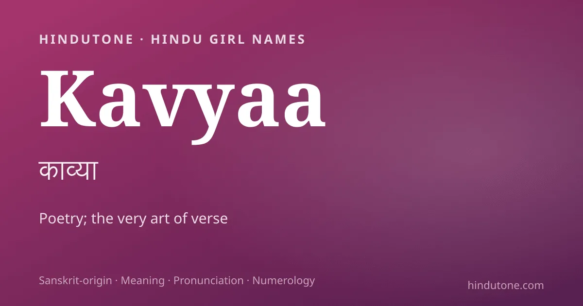 Kavyaa