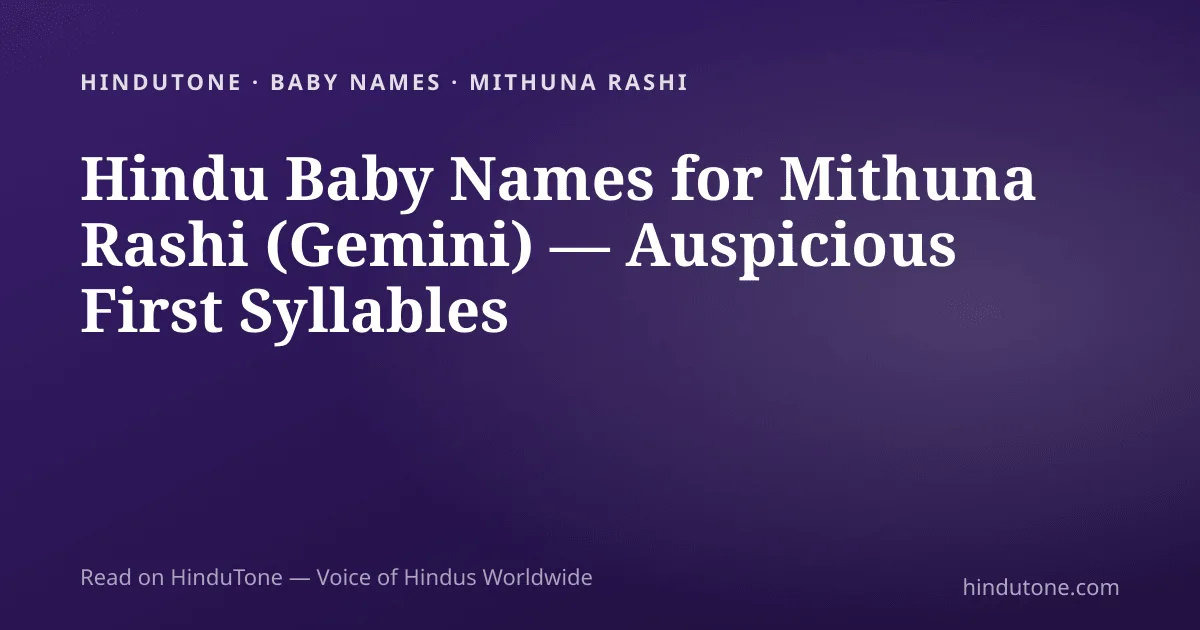 Hindu Baby Girl Names A to Z 2026: Complete Guide with Meanings, Nakshatra & Numerology — Uncategorized